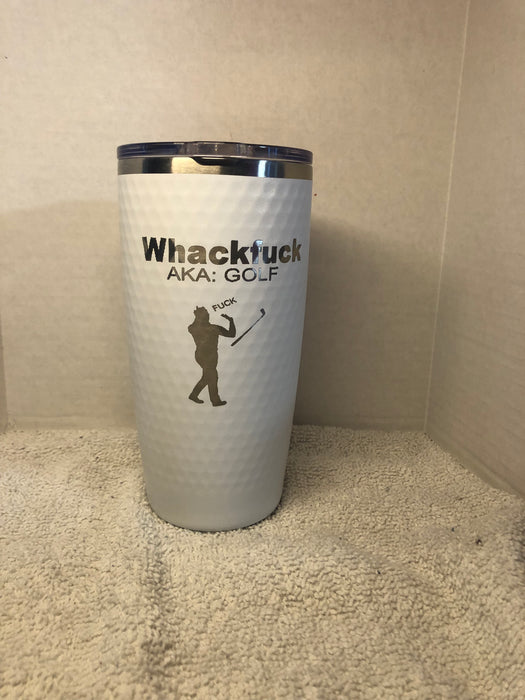 Humorous 20 oz golf tumbler with option to add name or initials