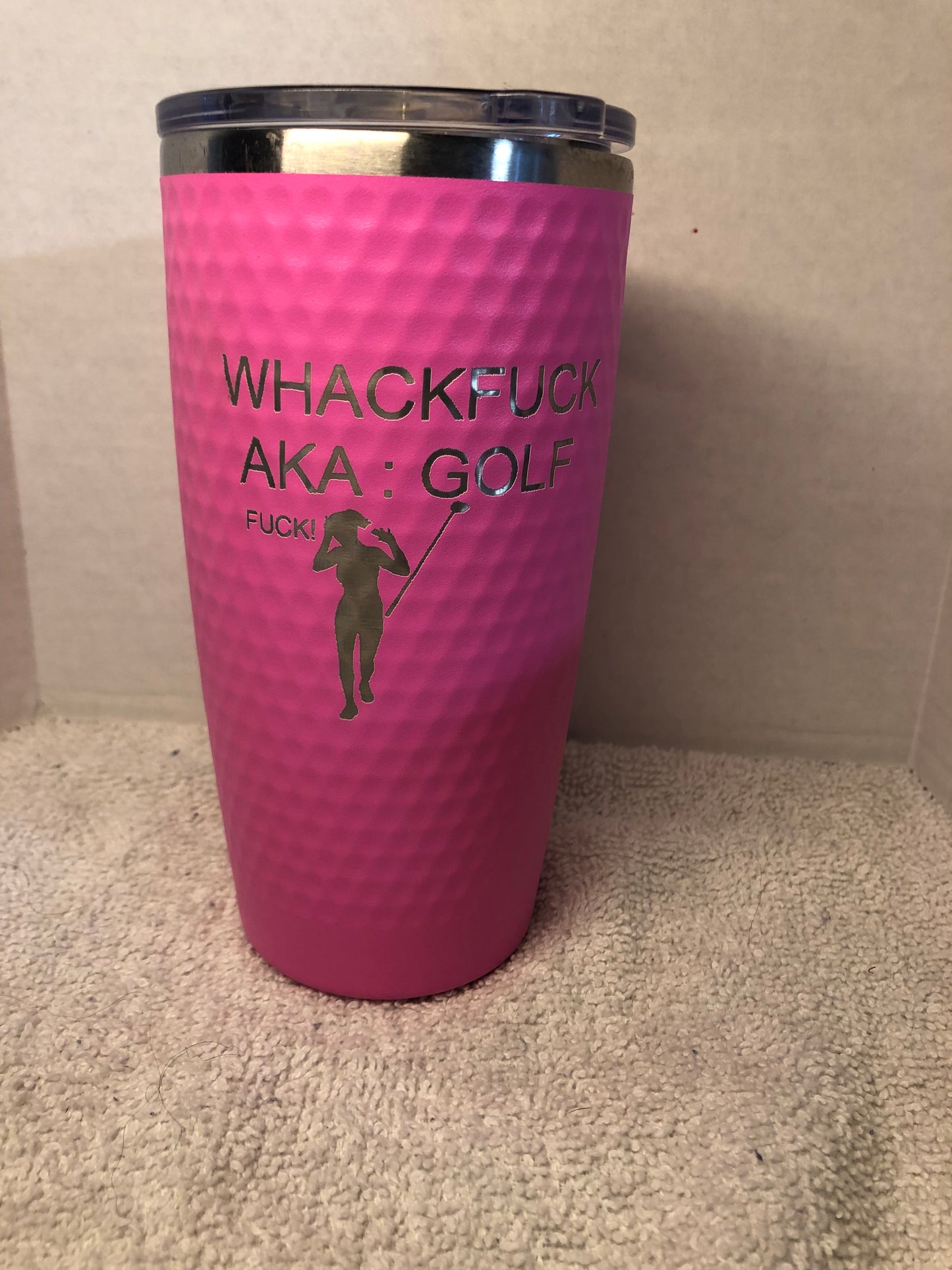 Humorous 20 oz golf tumbler with option to add name or initials