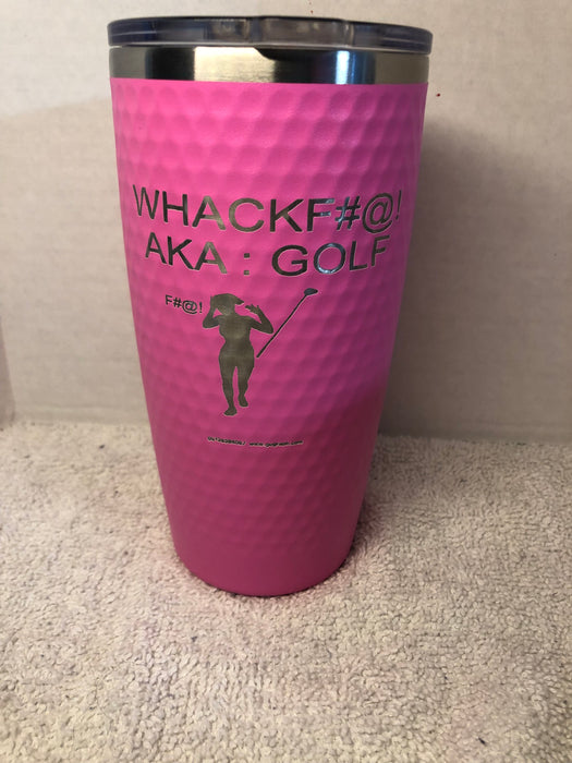 Humorous 20 oz golf tumbler with option to add name or initials